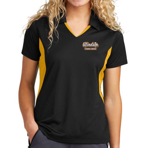 Ladies Side Blocked Micropique Sport Wick ® Polo Thumbnail
