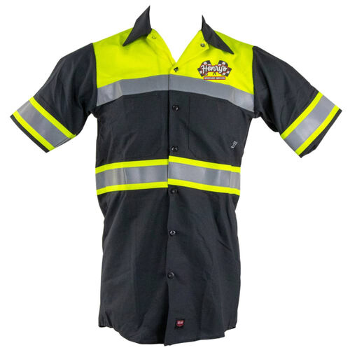 Red Kap Hi-Visibility Colorblock Ripstop Short Sleeve Work Shirt Thumbnail